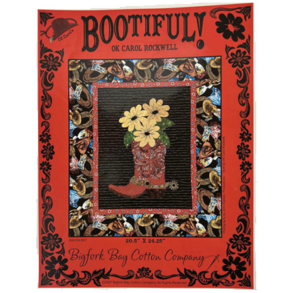 Bigfork Bay Cotton Company - Bootiful Wall Hanging Quilt Pattern